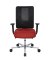Bürostuhl Sitness Open X (N) Deluxe Alu mit Schiebesitz, burgundrot/schwarz / silber, mit Armlehnen, bis 110kg