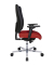 Bürostuhl Sitness Open X (N) Deluxe Alu mit Schiebesitz, burgundrot/schwarz / silber, mit Armlehnen, bis 110kg
