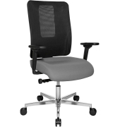 Sitness Open X (N) Deluxe Alu mit Schiebesitz Bürostuhl grau