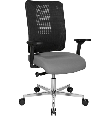 Sitness Open X (N) Deluxe Alu mit Schiebesitz Bürostuhl grau