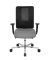 Bürostuhl Sitness Open X (N) Deluxe Alu mit Schiebesitz, hellgrau/schwarz / silber, mit Armlehnen, bis 110kg