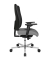 Bürostuhl Sitness Open X (N) Deluxe Alu mit Schiebesitz, hellgrau/schwarz / silber, mit Armlehnen, bis 110kg