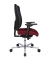 Bürostuhl Sitness Open X (N) Deluxe Alu mit Schiebesitz, bordeaux/schwarz / silber, mit Armlehnen, bis 110kg
