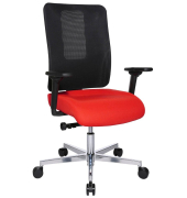 Sitness Open X (N) Deluxe Alu mit Schiebesitz Bürostuhl rot