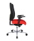 Bürostuhl Sitness Open X (N) Deluxe Alu mit Schiebesitz, rot/schwarz / silber, mit Armlehnen, bis 110kg