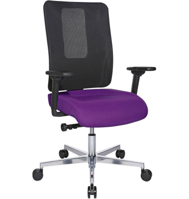 Sitness Open X (N) Deluxe Alu mit Schiebesitz Bürostuhl lila
