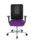 Bürostuhl Sitness Open X (N) Deluxe Alu mit Schiebesitz, lila/schwarz / silber, mit Armlehnen, bis 110kg