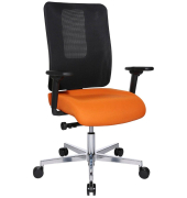 Sitness Open X (N) Deluxe Alu mit Schiebesitz Bürostuhl orange