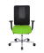 Bürostuhl Sitness Open X (N) Deluxe Alu mit Schiebesitz, apfelgrün/schwarz / silber, mit Armlehnen, bis 110kg