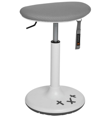 Hocker FX433CR3 Sitness X-Stool 20, grau, höhenverstellbar, bis 110kg