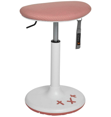 Hocker FX431CR1 Sitness X-Stool 20, rosa, höhenverstellbar, bis 110kg