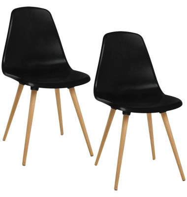 T2020 Schalenstühle schwarz