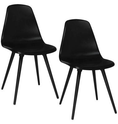 T2020 Schalenstühle schwarz
