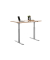 Sitz-Steh-Schreibtisch E-Table, elektrisch höhenverstellbar, 70-120cm (H), 120x80cm (BxT), rechteckig, buche / lichtgrau