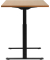 Sitz-Steh-Schreibtisch E-Table, elektrisch höhenverstellbar, 70-120cm (H), 120x80cm (BxT), rechteckig, buche / schwarz