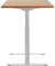Sitz-Steh-Schreibtisch E-Table, elektrisch höhenverstellbar, 70-120cm (H), 120x80cm (BxT), rechteckig, buche / weiß