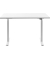 Sitz-Steh-Schreibtisch E-Table, elektrisch höhenverstellbar, 70-120cm (H), 120x80cm (BxT), rechteckig, weiß / weiß