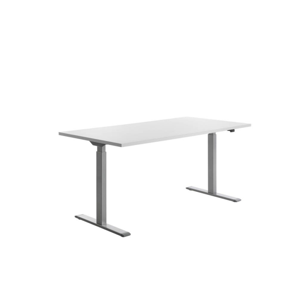 4014296860688 - Sitz-Steh-Schreibtisch E-Table TTS16080GW elektrisch höhenverstellbar 70-120cm (H) 160cmx80cm (BxT) rechteckig weiß Lichtg 4014296860688 - Sitz-Steh-Schreibtisch E-Table TTS16080GW elektrisch höhenverstellbar 70-120cm (H) 160cmx80cm (BxT) rechteckig weiß Lichtg