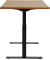 Sitz-Steh-Schreibtisch E-Table, elektrisch höhenverstellbar, 70-120cm (H), 160x80cm (BxT), rechteckig, buche / schwarz