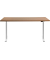 Sitz-Steh-Schreibtisch E-Table, elektrisch höhenverstellbar, 70-120cm (H), 160x80cm (BxT), rechteckig, buche / weiß