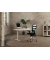 Sitz-Steh-Schreibtisch E-Table, elektrisch höhenverstellbar, 70-120cm (H), 160x80cm (BxT), rechteckig, weiß / weiß