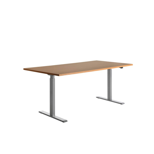 4014296860756 - Sitz-Steh-Schreibtisch E-Table TTS18080GB elektrisch höhenverstellbar 70-120cm (H) 180cmx80cm (BxT) rechteckig buche Licht 4014296860756 - Sitz-Steh-Schreibtisch E-Table TTS18080GB elektrisch höhenverstellbar 70-120cm (H) 180cmx80cm (BxT) rechteckig buche Licht