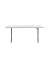 Sitz-Steh-Schreibtisch E-Table, elektrisch höhenverstellbar, 70-120cm (H), 180x80cm (BxT), rechteckig, weiß / lichtgrau