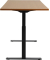 Sitz-Steh-Schreibtisch E-Table, elektrisch höhenverstellbar, 70-120cm (H), 180x80cm (BxT), rechteckig, buche / schwarz