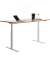 Sitz-Steh-Schreibtisch E-Table, elektrisch höhenverstellbar, 70-120cm (H), 180x80cm (BxT), rechteckig, buche / weiß