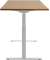 Sitz-Steh-Schreibtisch E-Table, elektrisch höhenverstellbar, 70-120cm (H), 180x80cm (BxT), rechteckig, buche / weiß