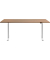 Sitz-Steh-Schreibtisch E-Table, elektrisch höhenverstellbar, 70-120cm (H), 180x80cm (BxT), rechteckig, buche / weiß
