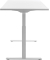 Sitz-Steh-Schreibtisch E-Table, elektrisch höhenverstellbar, 70-120cm (H), 180x80cm (BxT), rechteckig, weiß / weiß