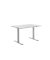 Sitz-Steh-Schreibtisch E-Table, elektrisch höhenverstellbar, 70-120cm (H), 120x80cm (BxT), rechteckig, lichtgrau / lichtgrau