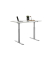 Sitz-Steh-Schreibtisch E-Table, elektrisch höhenverstellbar, 70-120cm (H), 120x80cm (BxT), rechteckig, lichtgrau / lichtgrau