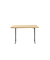 Sitz-Steh-Schreibtisch E-Table, elektrisch höhenverstellbar, 70-120cm (H), 120x80cm (BxT), rechteckig, ahorn / lichtgrau