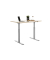 Sitz-Steh-Schreibtisch E-Table, elektrisch höhenverstellbar, 70-120cm (H), 120x80cm (BxT), rechteckig, ahorn / lichtgrau