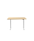 Sitz-Steh-Schreibtisch E-Table, elektrisch höhenverstellbar, 70-120cm (H), 120x80cm (BxT), rechteckig, ahorn / weiß