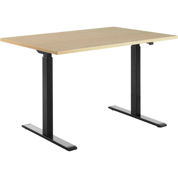 4014296873732 - Sitz-Steh-Schreibtisch E-Table TTS12080SA elektrisch höhenverstellbar 70-120cm (H) 120cmx80cm (BxT) rechteckig ahorn Schwa 4014296873732 - Sitz-Steh-Schreibtisch E-Table TTS12080SA elektrisch höhenverstellbar 70-120cm (H) 120cmx80cm (BxT) rechteckig ahorn Schwa