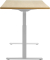 Sitz-Steh-Schreibtisch E-Table, elektrisch höhenverstellbar, 70-120cm (H), 160x80cm (BxT), rechteckig, ahorn / weiß