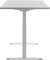 Sitz-Steh-Schreibtisch E-Table, elektrisch höhenverstellbar, 70-120cm (H), 160x80cm (BxT), rechteckig, lichtgrau / weiß