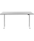Sitz-Steh-Schreibtisch E-Table, elektrisch höhenverstellbar, 70-120cm (H), 160x80cm (BxT), rechteckig, lichtgrau / weiß