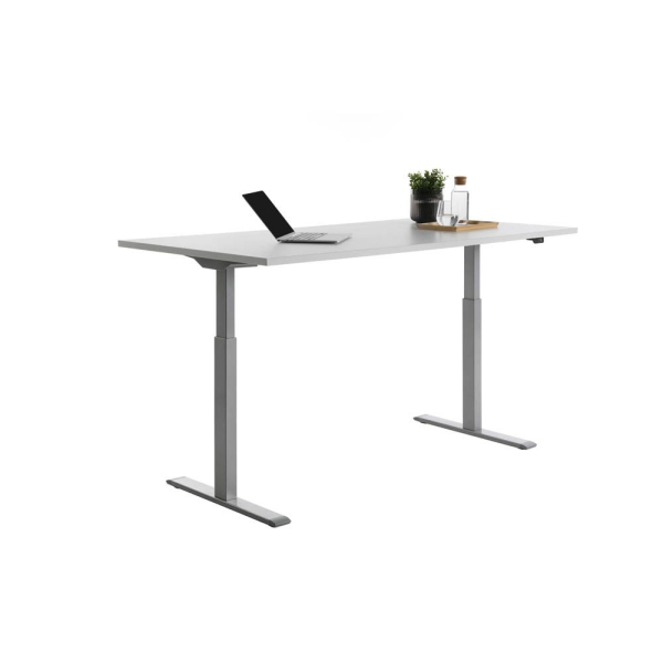 4014296873800 - Sitz-Steh-Schreibtisch E-Table TTS18080GG elektrisch höhenverstellbar 70-120cm (H) 180cmx80cm (BxT) rechteckig lichtgrau L 4014296873800 - Sitz-Steh-Schreibtisch E-Table TTS18080GG elektrisch höhenverstellbar 70-120cm (H) 180cmx80cm (BxT) rechteckig lichtgrau L