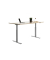 Sitz-Steh-Schreibtisch E-Table, elektrisch höhenverstellbar, 70-120cm (H), 180x80cm (BxT), rechteckig, ahorn / lichtgrau