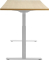 Sitz-Steh-Schreibtisch E-Table, elektrisch höhenverstellbar, 70-120cm (H), 180x80cm (BxT), rechteckig, ahorn / weiß