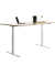 Sitz-Steh-Schreibtisch E-Table, elektrisch höhenverstellbar, 70-120cm (H), 180x80cm (BxT), rechteckig, ahorn / weiß