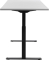 Sitz-Steh-Schreibtisch E-Table, elektrisch höhenverstellbar, 70-120cm (H), 180x80cm (BxT), rechteckig, lichtgrau / schwarz