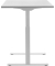 Sitz-Steh-Schreibtisch E-Table, elektrisch höhenverstellbar, 70-120cm (H), 120x80cm (BxT), rechteckig, lichtgrau / weiß