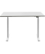 Sitz-Steh-Schreibtisch E-Table, elektrisch höhenverstellbar, 70-120cm (H), 120x80cm (BxT), rechteckig, lichtgrau / weiß