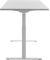Sitz-Steh-Schreibtisch E-Table, elektrisch höhenverstellbar, 70-120cm (H), 180x80cm (BxT), rechteckig, lichtgrau / weiß