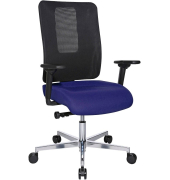 Sitness Open X (N) Deluxe Alu mit Schiebesitz Bürostuhl blau